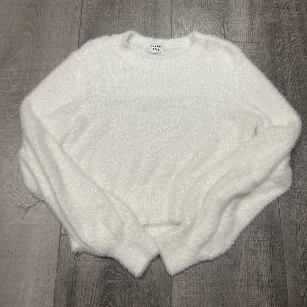 Sunday Best White Sweater